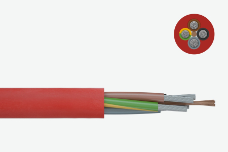 Silicone insulated cord SiHF
