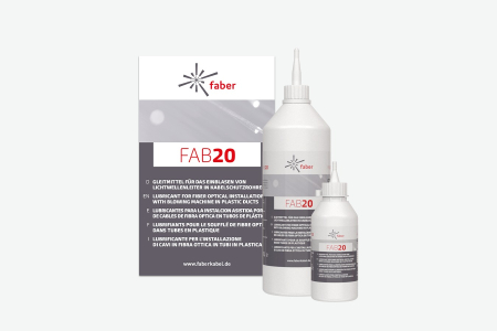Lubricant for fiber optic cable in subducts Faber® FAB20