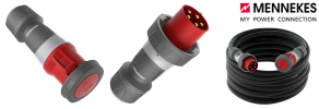 CEE extension 125A H07RN-F 5G35 with plug and coupling