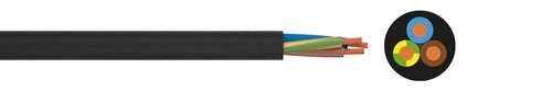 Flexible FRNC cable H05Z1Z1-F