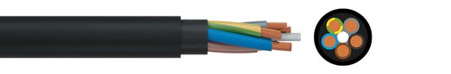 Heat-resistant rubber cable H07BN4-F