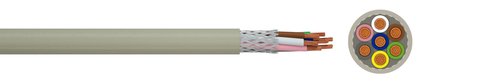 Screened electronic cable LiYCY
