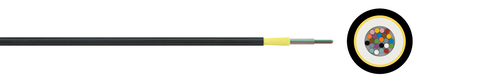 Optical micro cable (7/4, 10/6) A-D(ZN)2Y (HT)