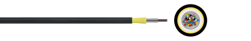 Optical micro cable 10/6 A-D(ZN)2Y (HT)