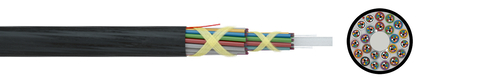 Optical mini cables A-DQ4Y nx12 G.657A1/G.652D