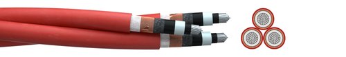 Medium voltage cable (N)A2XS(F)2Y 3-times stranded