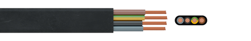 Rubber flat cable NGFLGOEU  (0.6/1 kV)