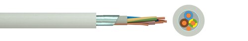 Screened FRNC installation wire (N)HXMH(St)-J