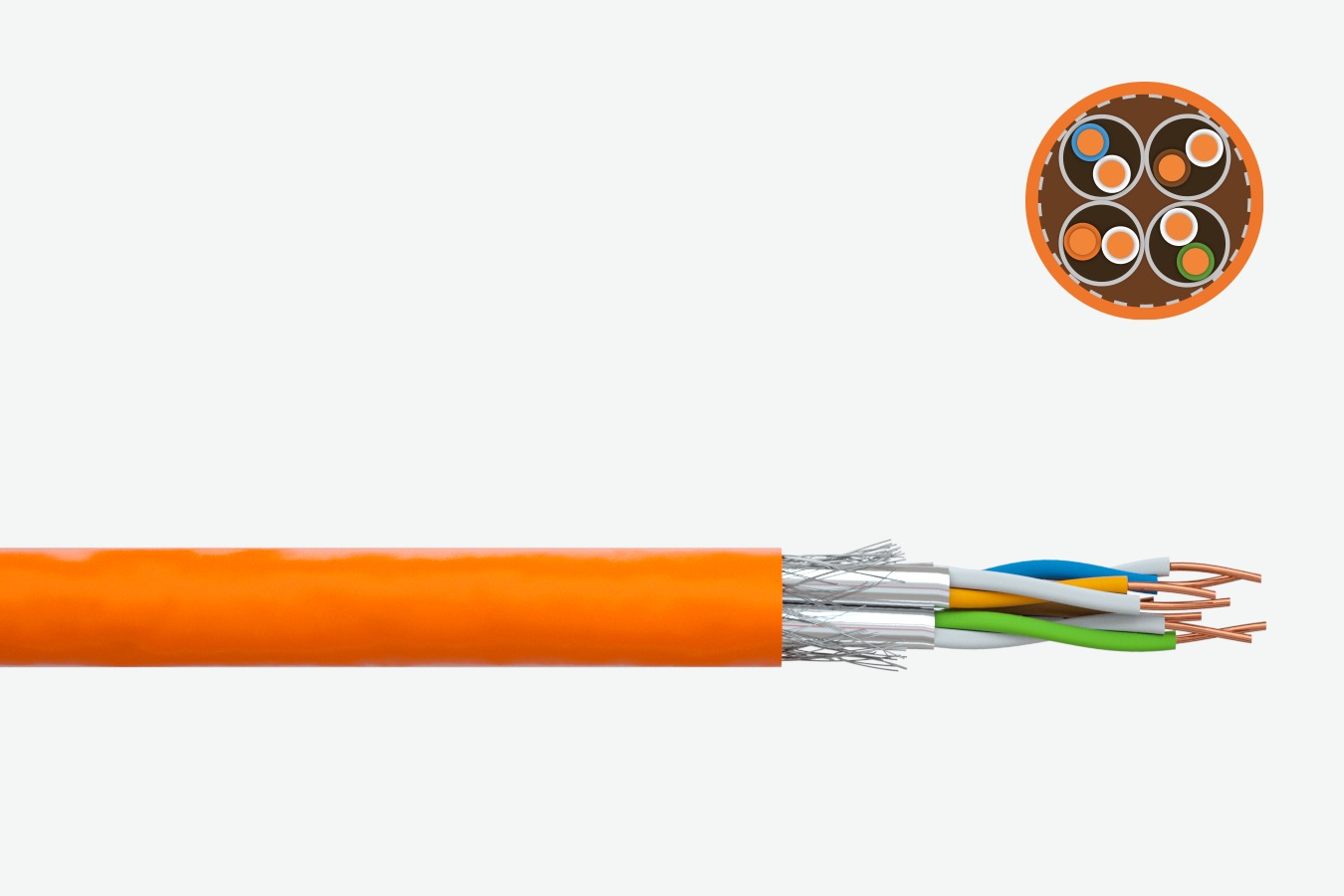 LAN cable FABER® dataline 1000 STP (S-FTP)