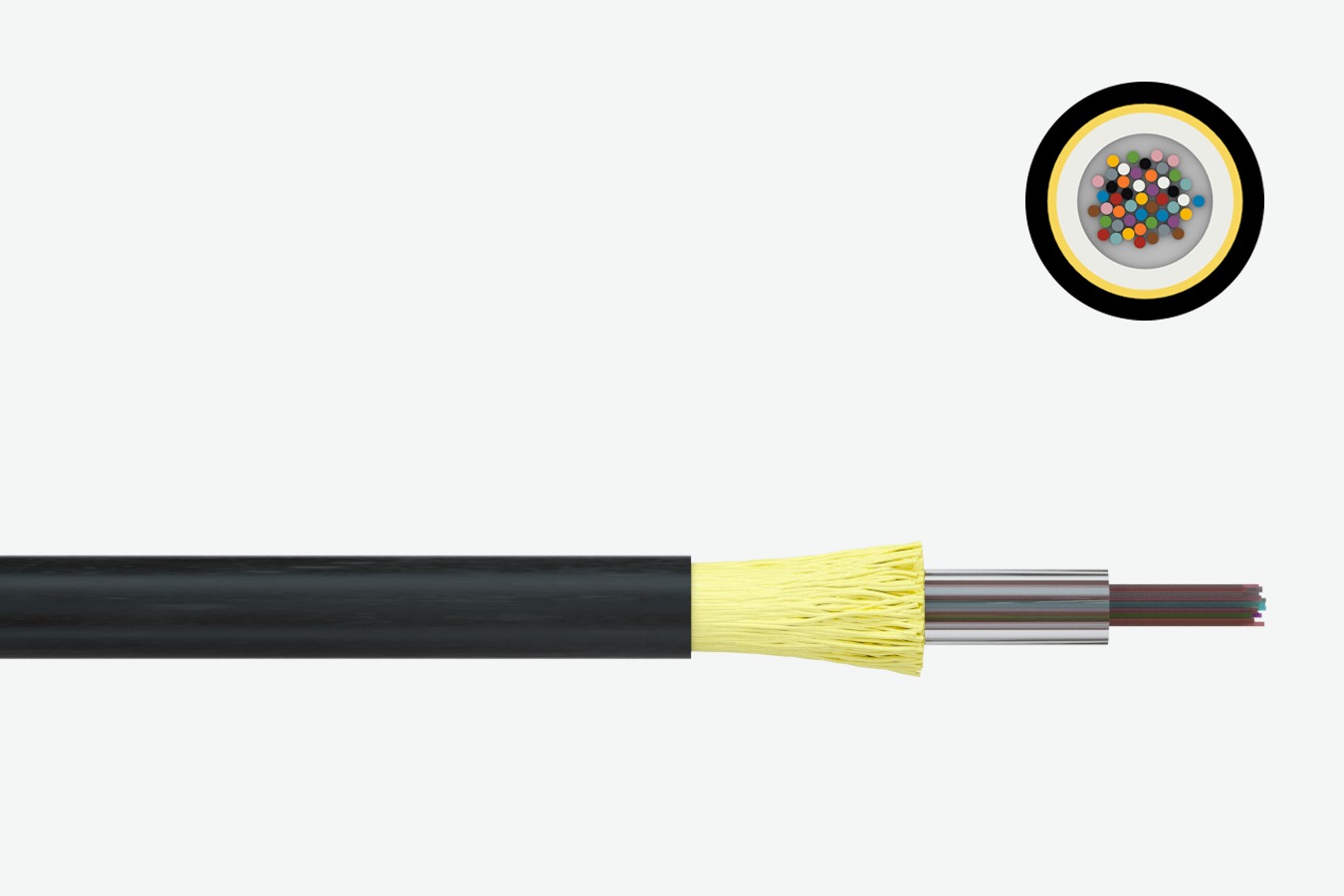 Optical micro cable 10/6 A-D(ZN)2Y (HT)