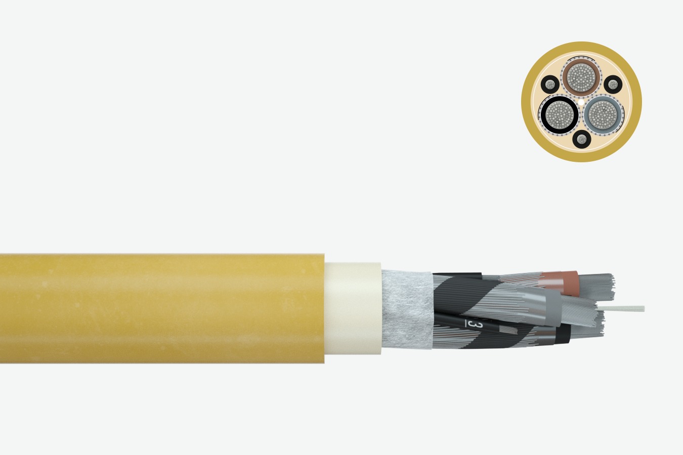 Rubber insulated cable (N)SSHOEU /3E