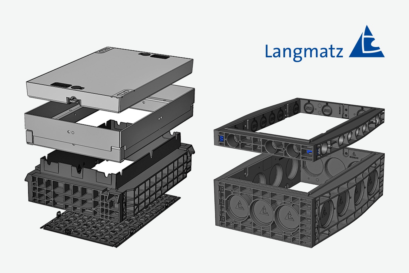 Manhole Faber® Langmatz® EK368 Clear dimensions: 400 x 650 mm