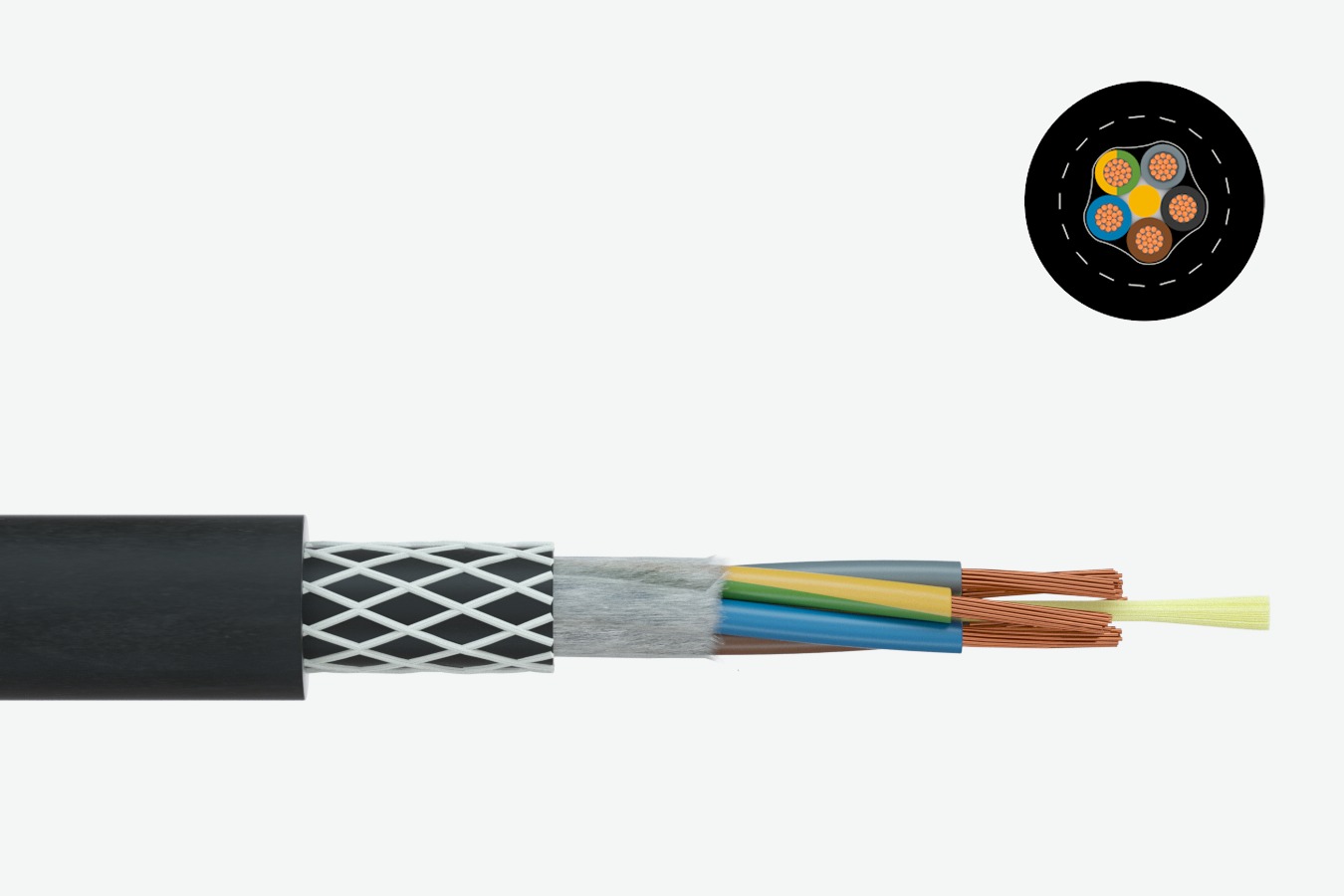 Reeling cable PRYSMIAN Trommelflex® PUR-HF