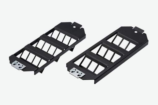EasyLan preLink® / fixLink®  Bodentankeinsatz für bis zu 12x Keystones Trägerplatte Basic GB3 schwarz