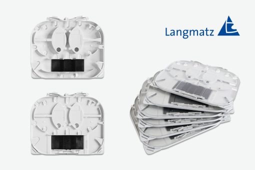 LGMZ E&MMS-Kassetten Mehrfasermanagement - 10 mm (1 Rastplatz) für Crimpspleissschutz - 12fach 1 Set = 3 Stueck