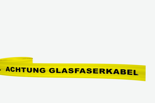 Trassenwarnband gelb, Aufdruck: 