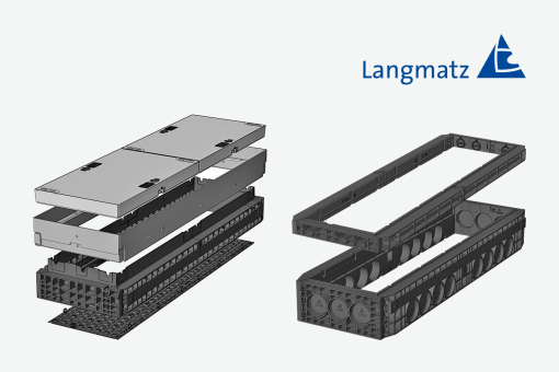 LANGMATZ EK628 220MM frame;
Pipe entry front side: 1x rectangle; Pipe entry long side 8x110mm (06 628 0076E)